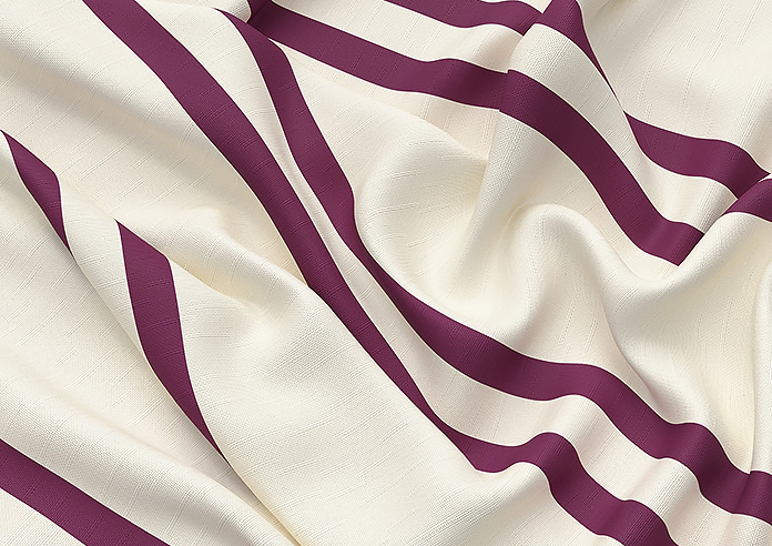 Winnies Stripe, Mulberry - Roman Blind - Image 4